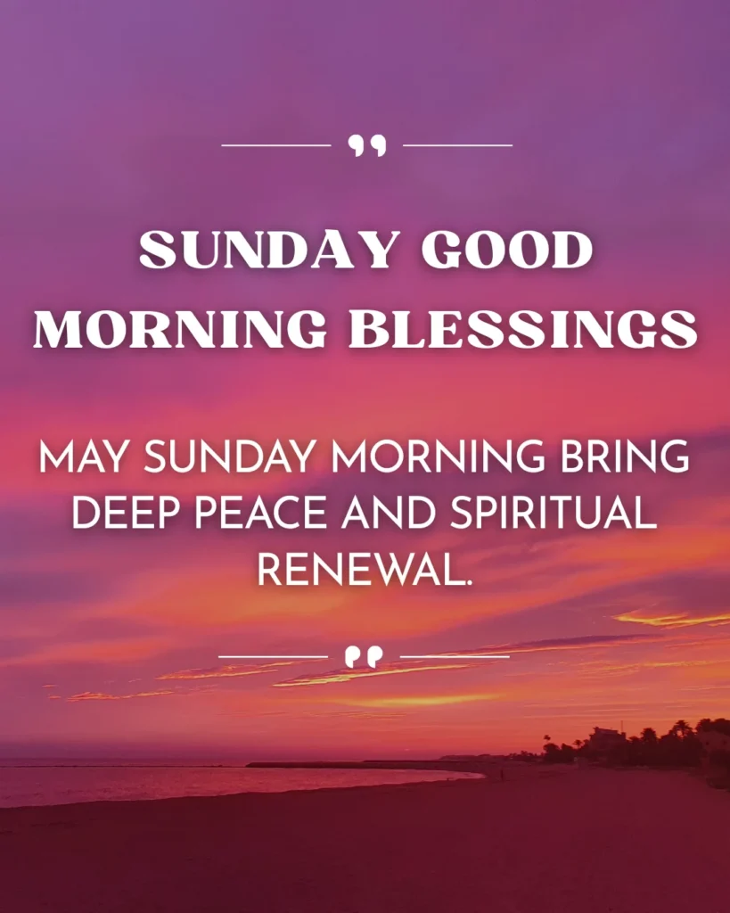 Sunday Good Morning Blessings