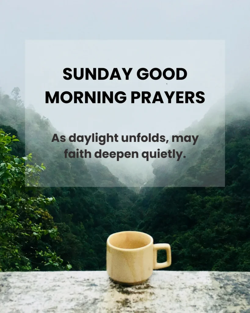 Sunday Good Morning Prayers