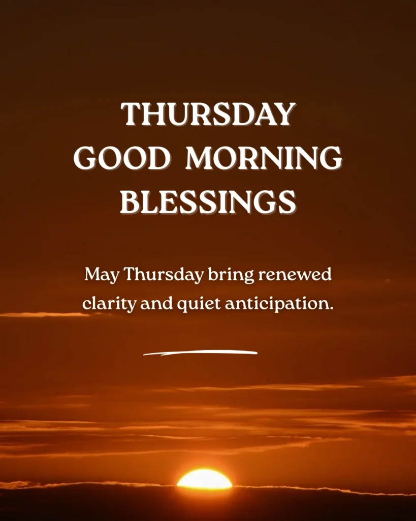 Thursday Good Morning Blessings