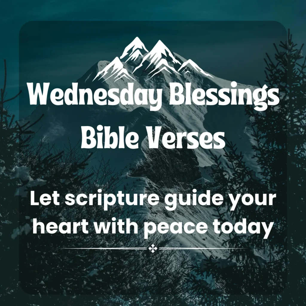 Wednesday Blessings Bible Verses