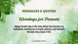 Wordings for Parents