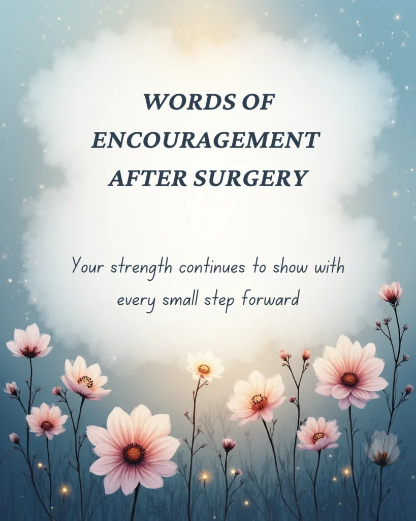 Words of Encouragement After Surgery
