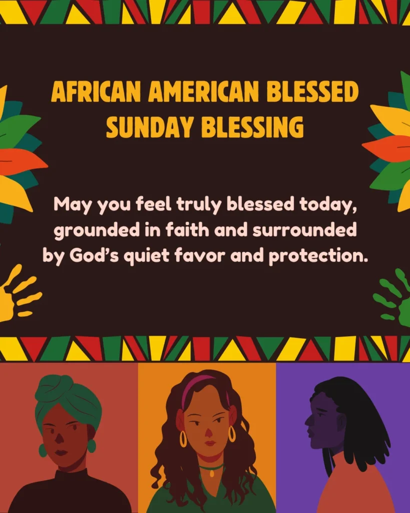 African American Blessed Sunday Blessing