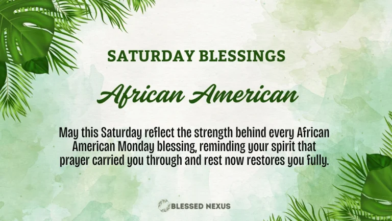 African American Saturday Blessings