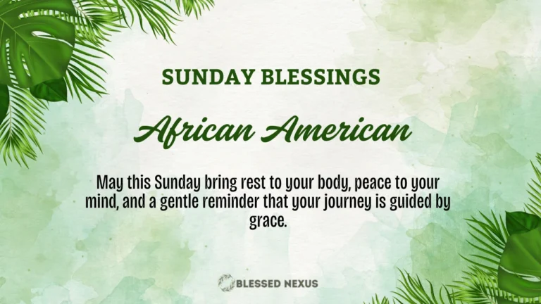 African American Sunday Blessings