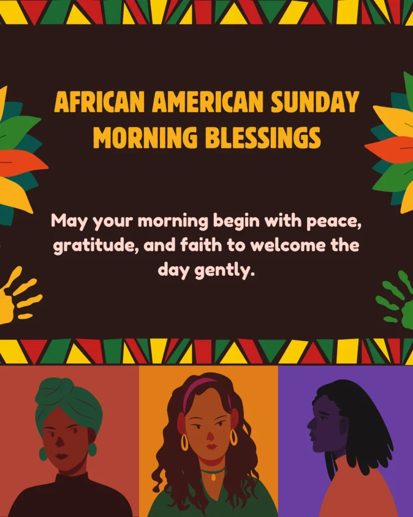 African American Sunday Morning Blessings