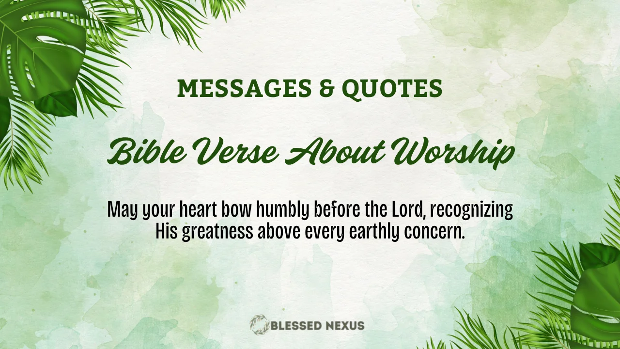Bible Verse About Worship