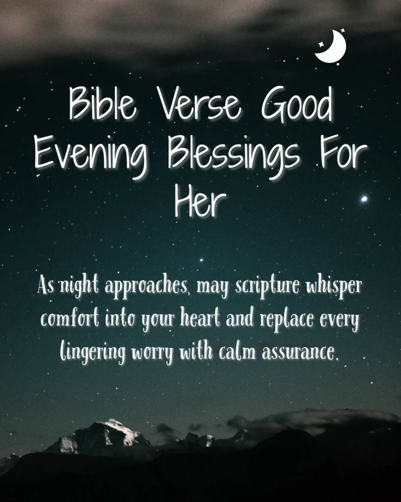 Bible Verse Good Evening Blessings For Her