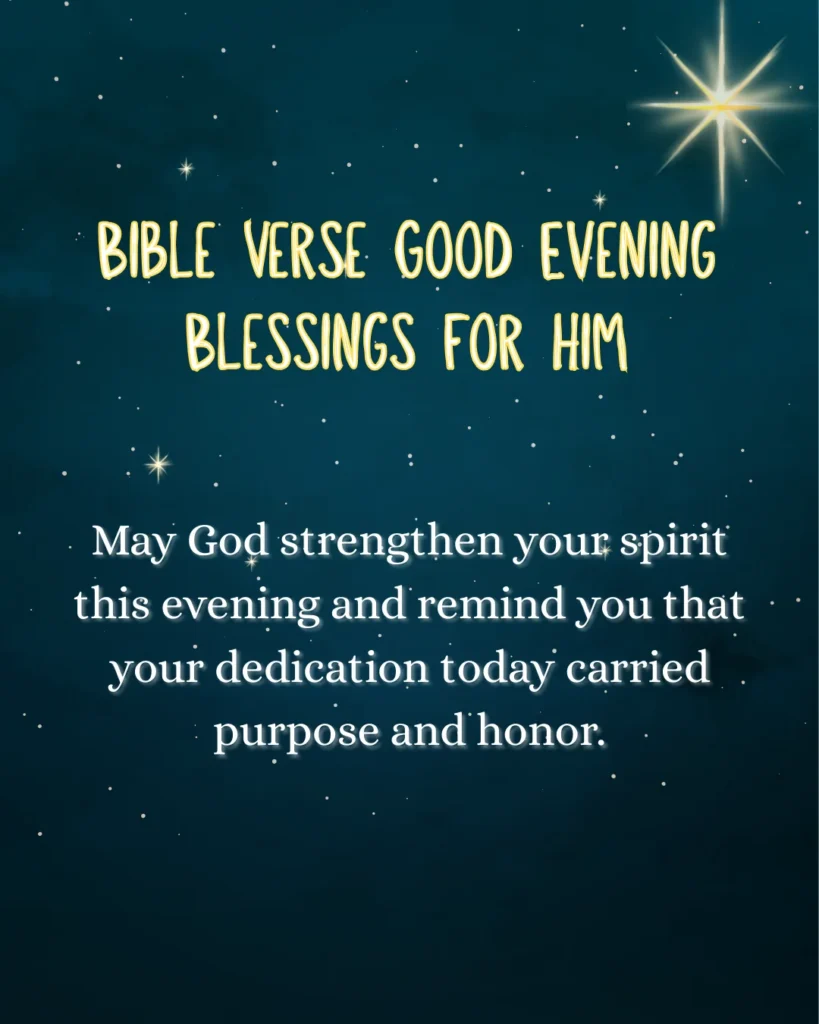 Bible Verse Good Evening Blessings For Him