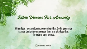 Bible Verses for Anxiety