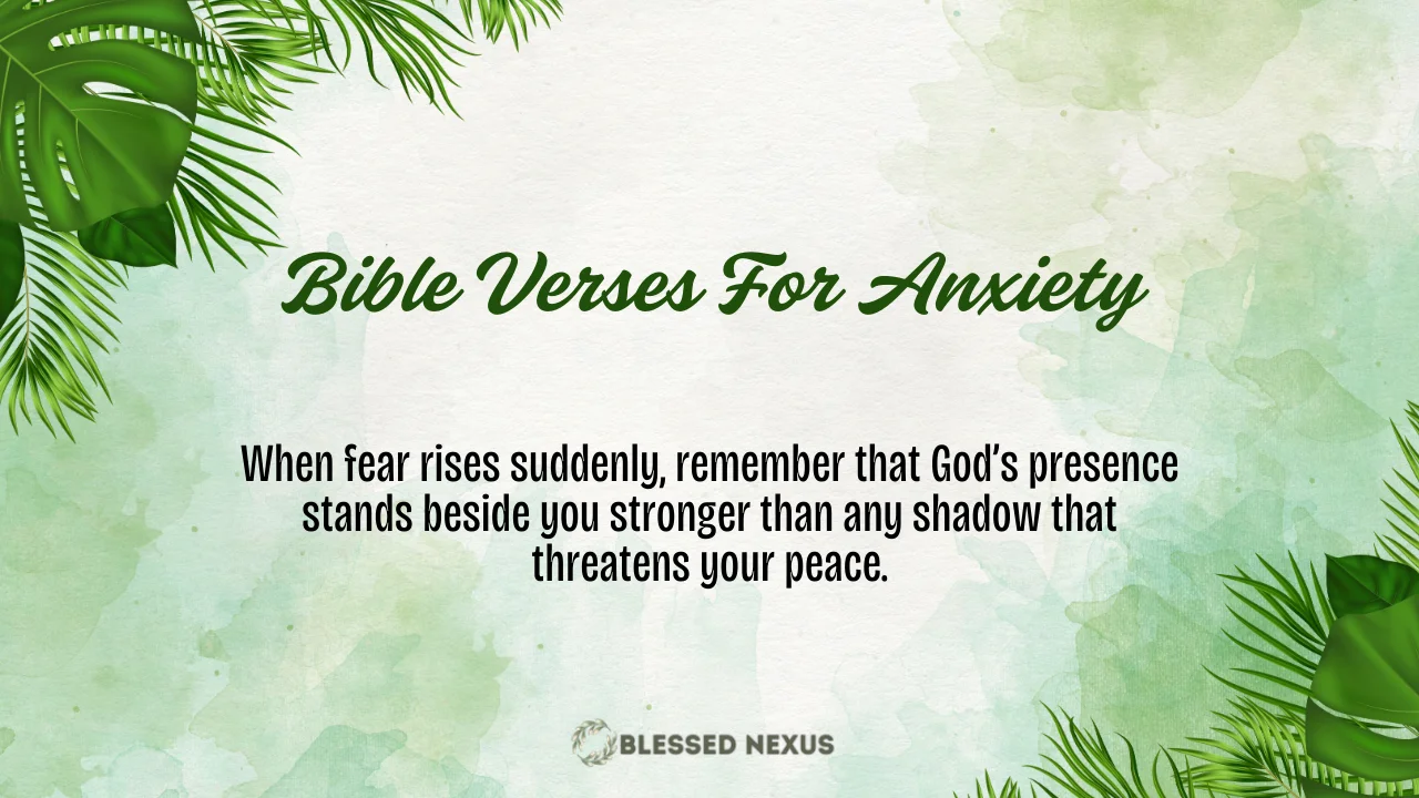Bible Verses For Anxiety