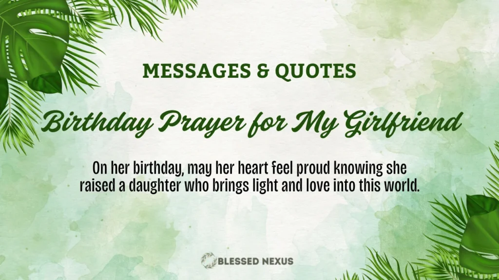 Birthday Prayer for My Girlfriend
