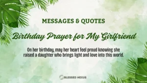 Birthday Prayer for my Girlfriend