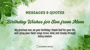 Birthday Wishes for Son from Mom