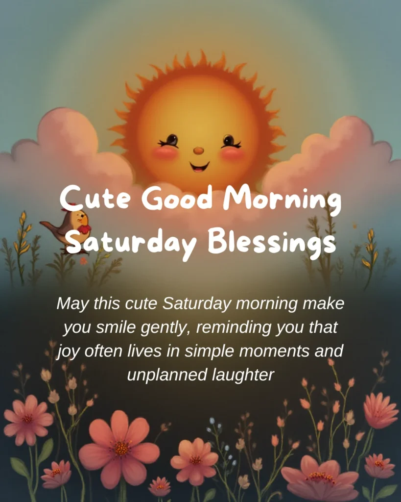 Cute Good Morning Saturday Blessings