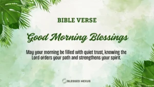Bible Verse Good Morning Blessings