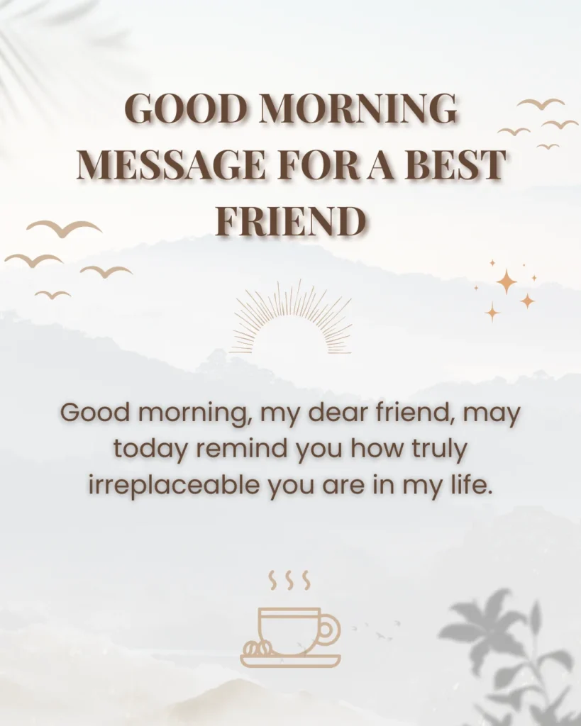 Good Morning Message for a Best Friend