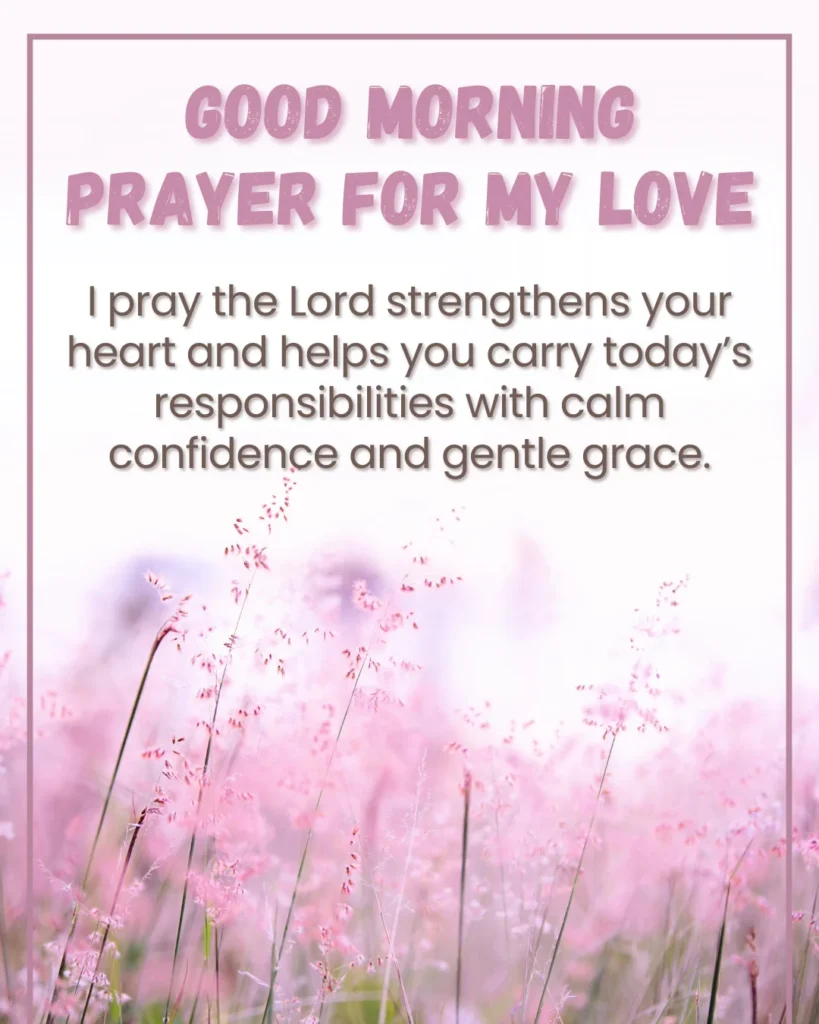 Good Morning Prayer for My Love