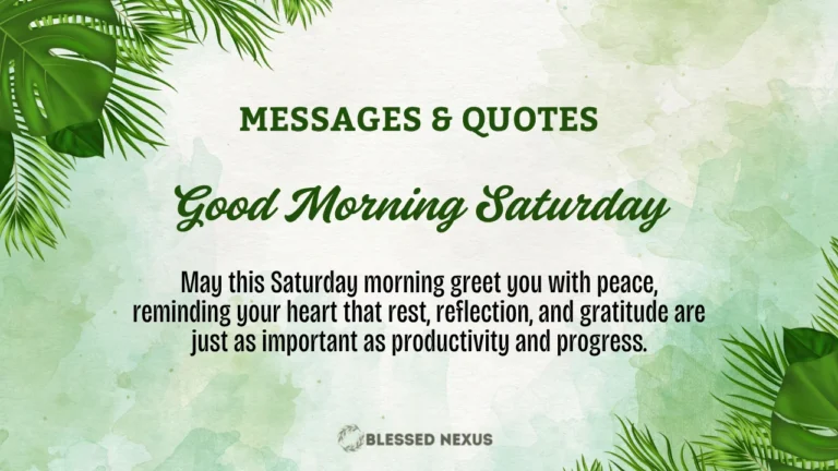 Good Morning Saturday
