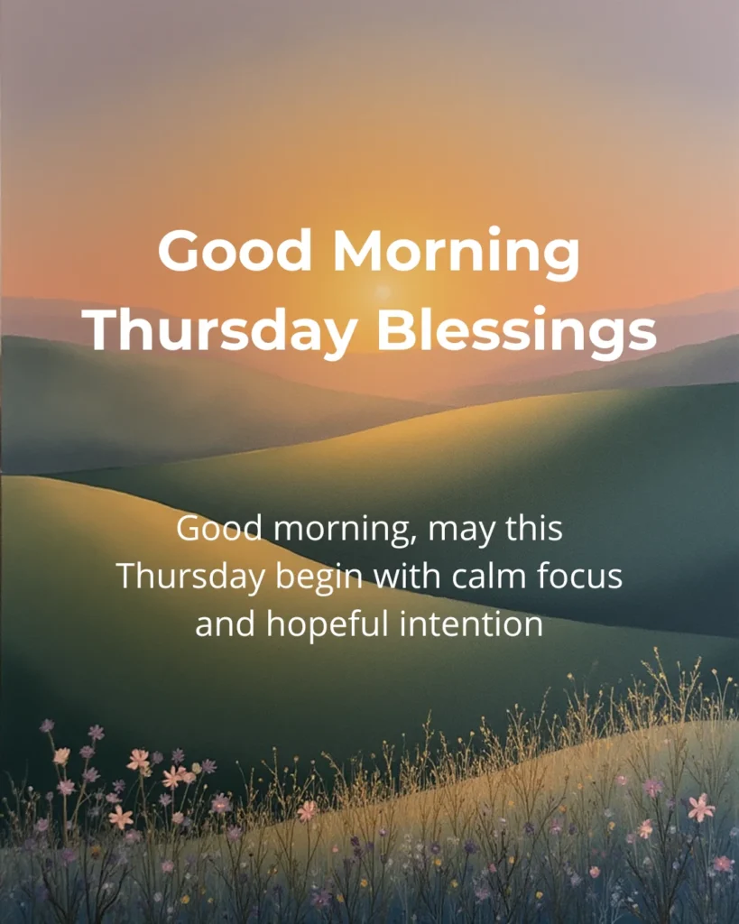Good Morning Thursday Blessings