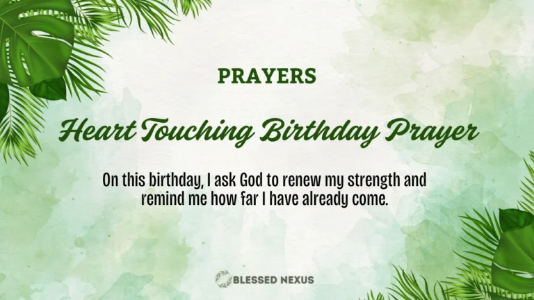 Heart Touching Birthday Prayer