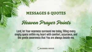 Open Heaven Prayer Points for Today