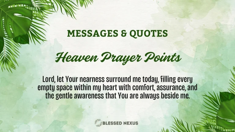 Heaven Prayer Points