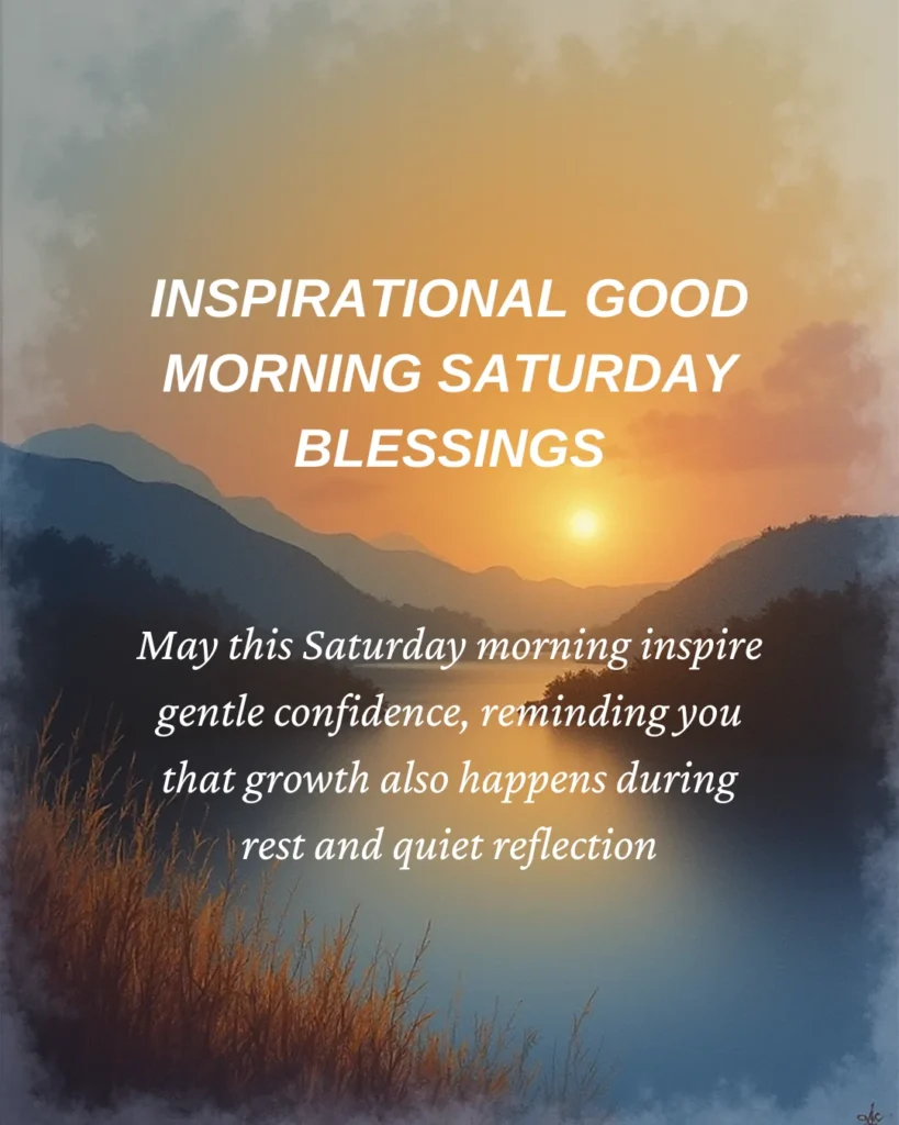 Inspirational Good Morning Saturday Blessings
