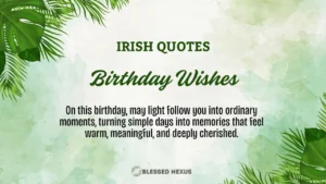Irish Birthday Blessing