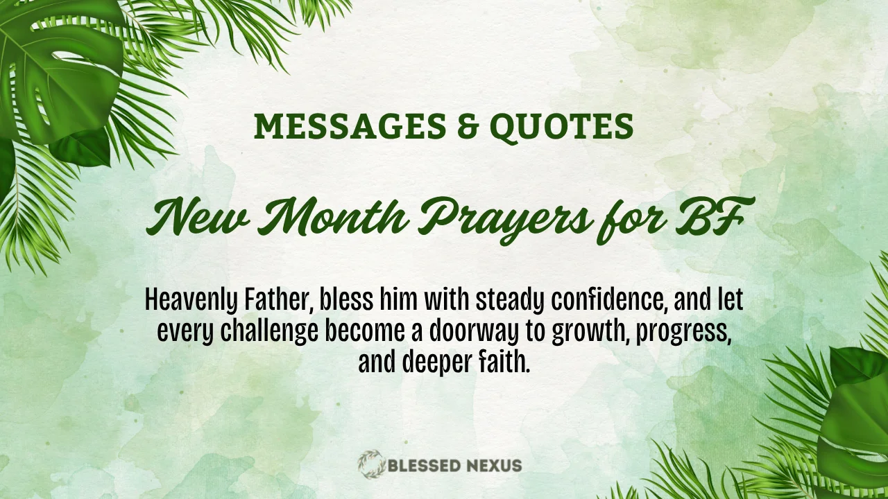 New Month Prayers for BF