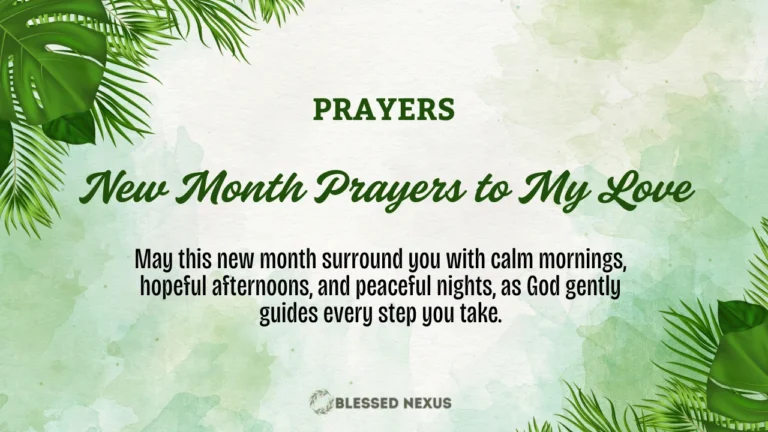 New Month Prayers to My Love