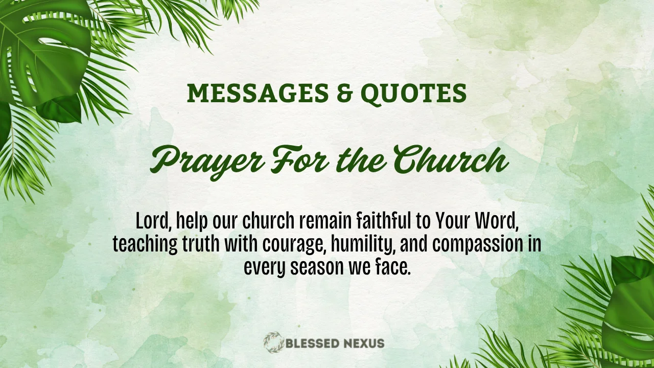 Powerful Prayer For the Church