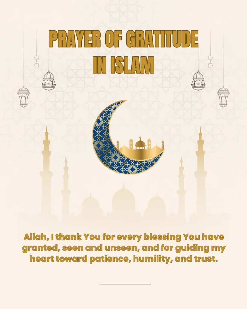 Prayer Of Gratitude In Islam