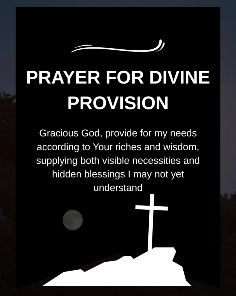 Prayer for Divine Provision