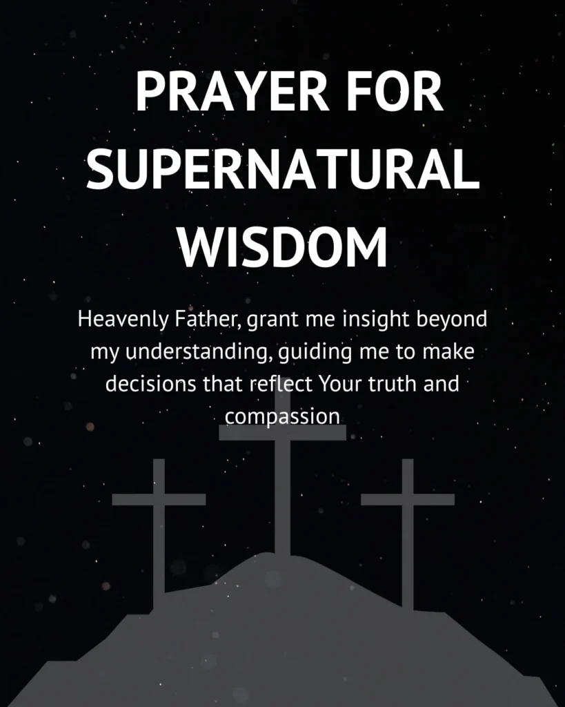 Prayer for Supernatural Wisdom