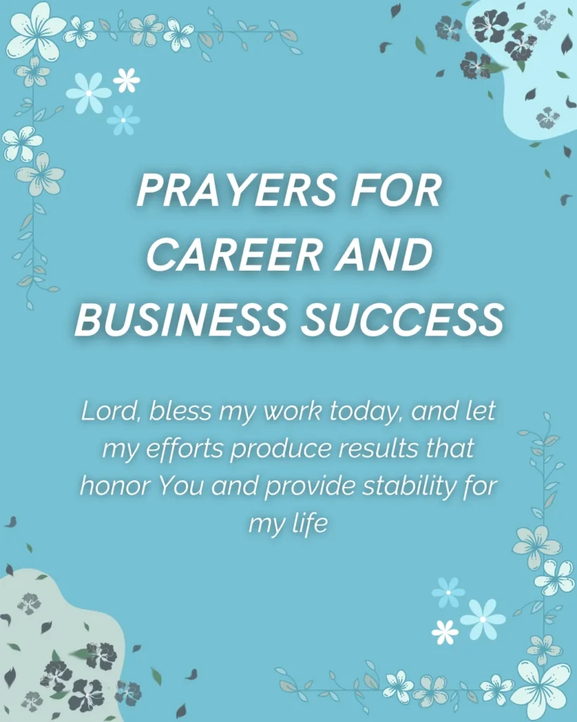Prayers for Career and Business Success