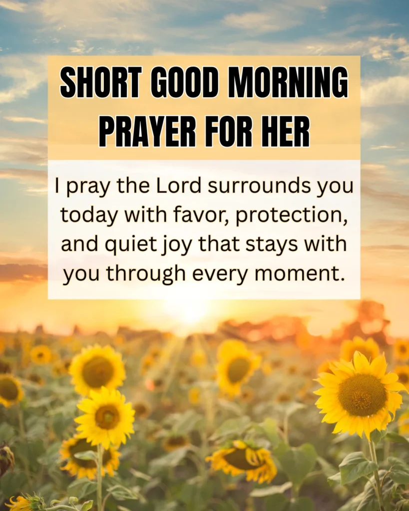 Short Good Morning Prayer for Her
