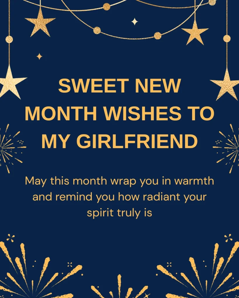 Sweet New Month Wishes To My Girlfriend