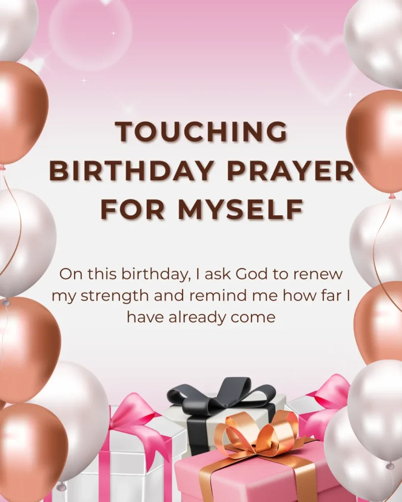 Touching Birthday Prayer for Myself