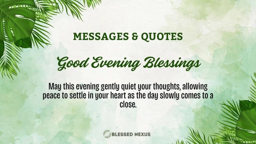 Good Evening Blessings