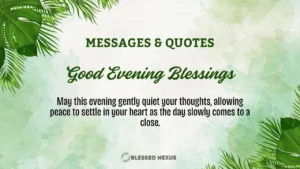 Good Evening Blessings