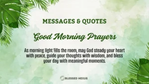 Good Morning Prayers