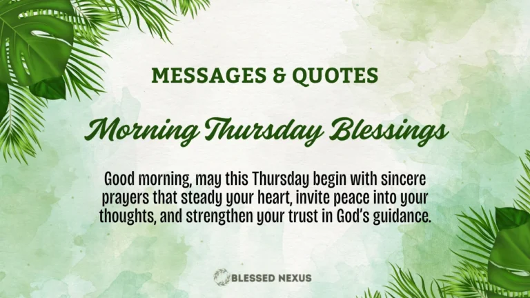 Morning Thursday Blessings