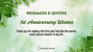 1st Anniversary Wishes