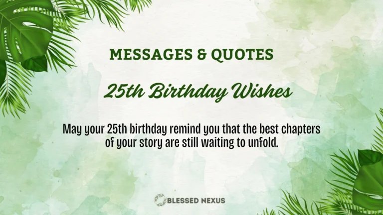 25th Birthday Wishes