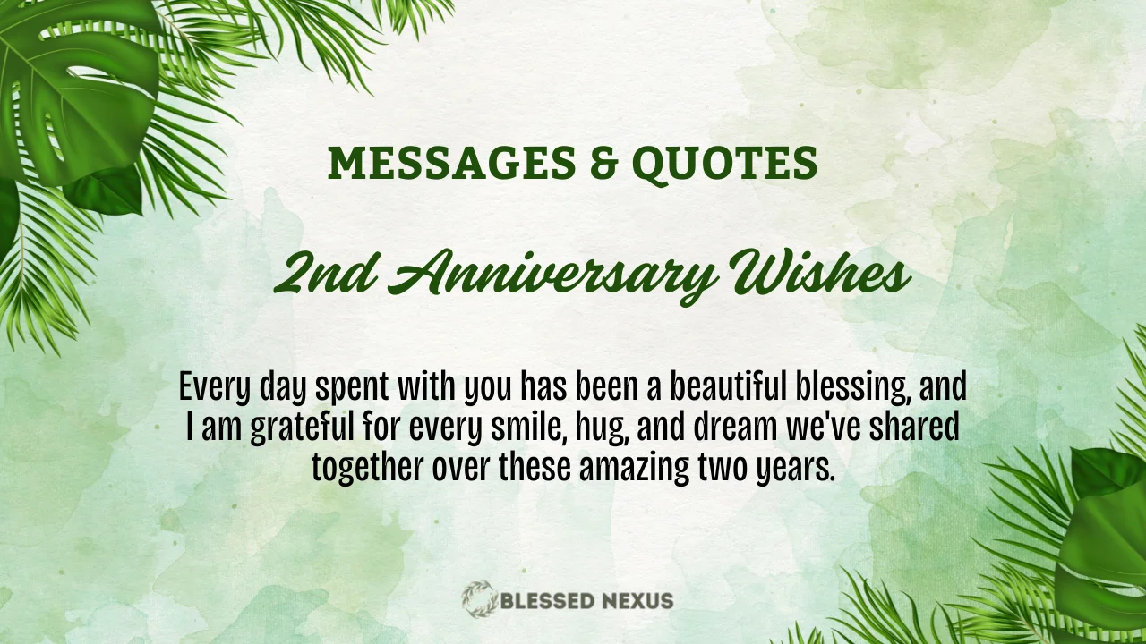2nd Anniversary Wishes