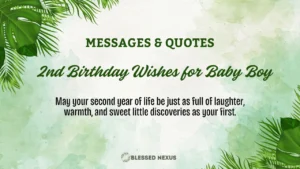 2nd Birthday Wishes for Baby Boy