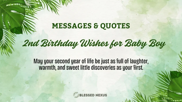 2nd Birthday Wishes for Baby Boy