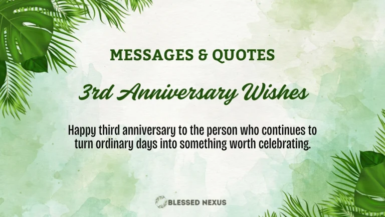 3rd Anniversary Wishes