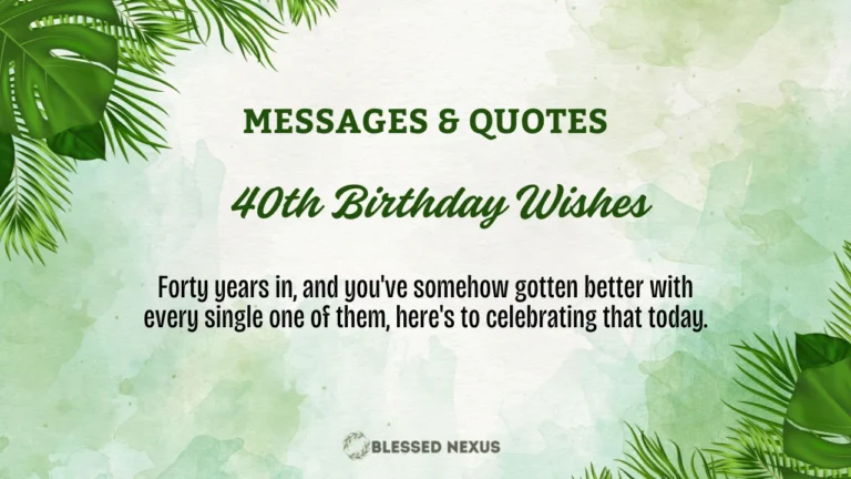 40th Birthday Wishes